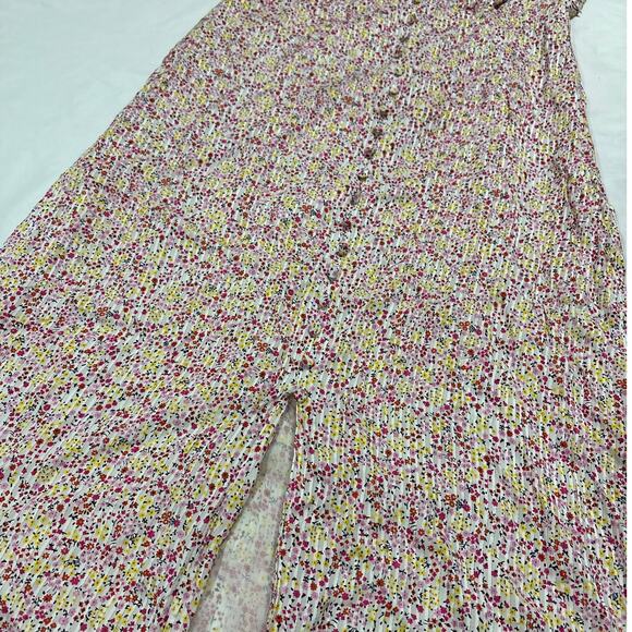 J.Crew Womens 6 V-neck Midi Dress in Field Day Print Button Down Dainty Feminine - Picture 6 of 12